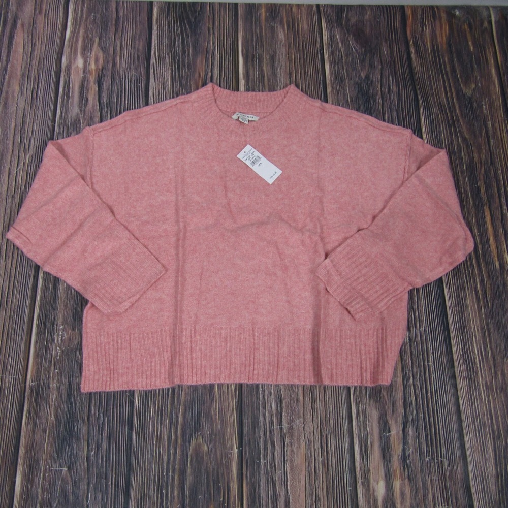 American Eagle Sweater Womens Small Pink Crewneck Oversized Knit‎ 9257-199